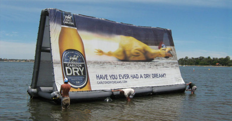 Floating Billboard Advertising