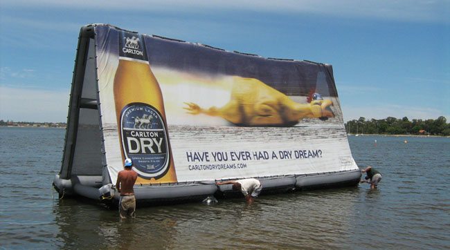 Floating Billboard Advertising