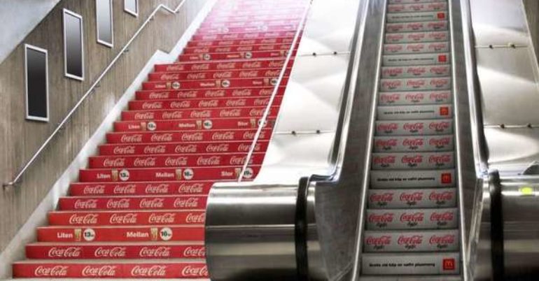 Escalator Advertising Campaign Examples