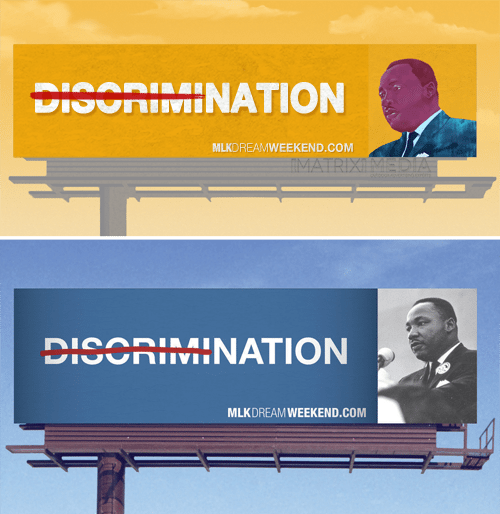 martin luther king billboard