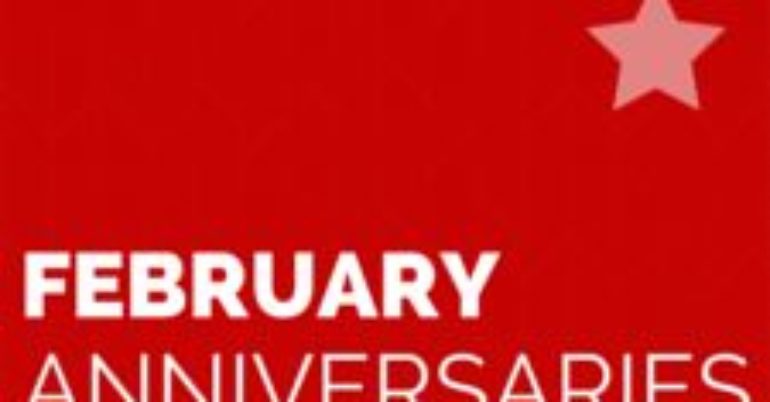 Celebrating a February Anniversary