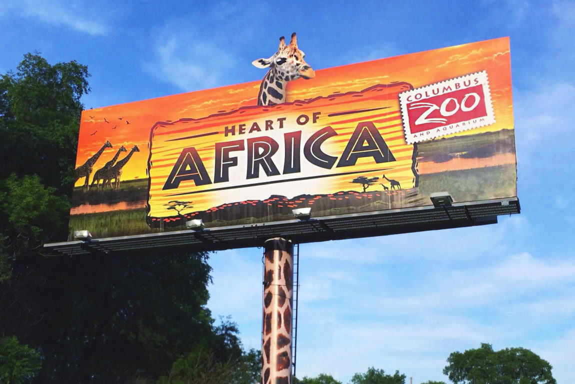 Columbus Zoo: Heart of Africa (Billboard) – June 2014, USA.