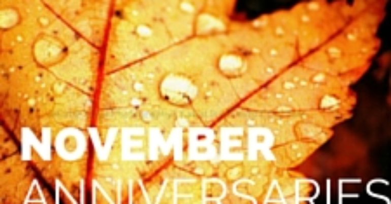 November Anniversaries