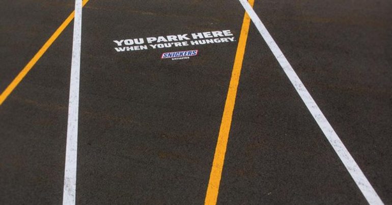 Parking Stripe Advertising